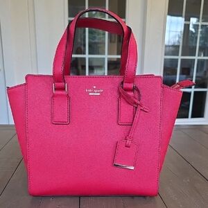 Kate Spade Vibrant Heirloom Red Cameron Street Small Hayden Satchel